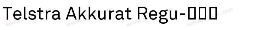 Telstra Akkurat Regu字体转换
